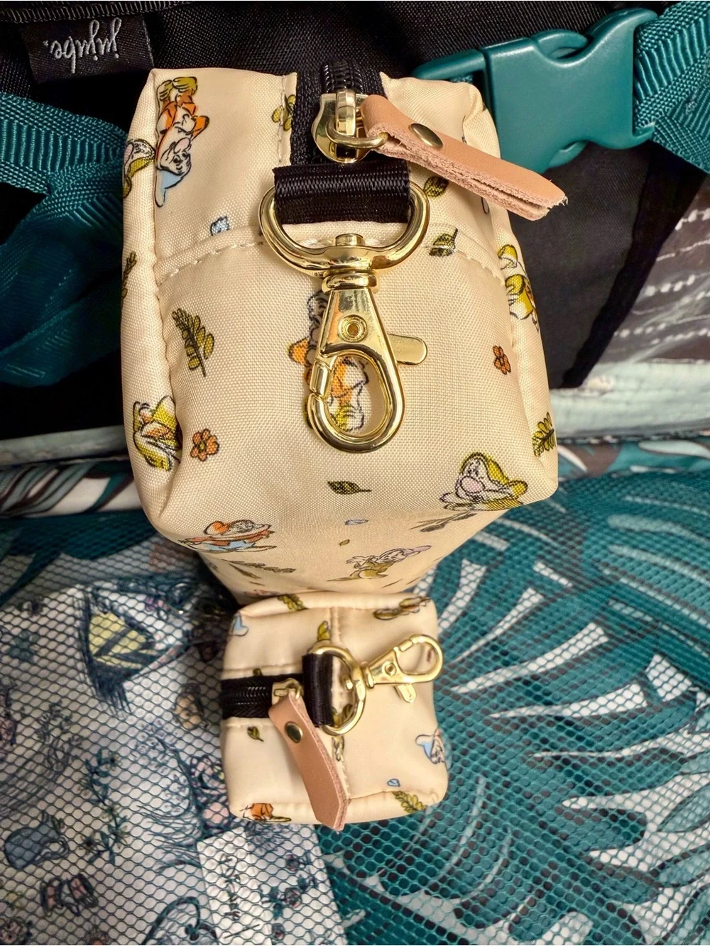 Petunia Pickle Bottom Snow White Collection 2 Piece Set Bottle and Paci Clips